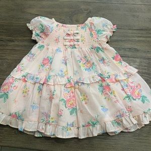 The cutest baby girl Janie and Jack spring dress size 6-12 months worn once!